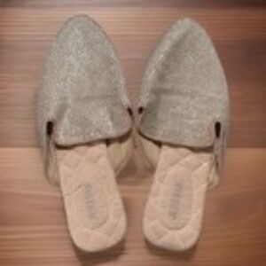 Women's JustFab Rhinestone Embellished Light Pink Flats Size 8.5